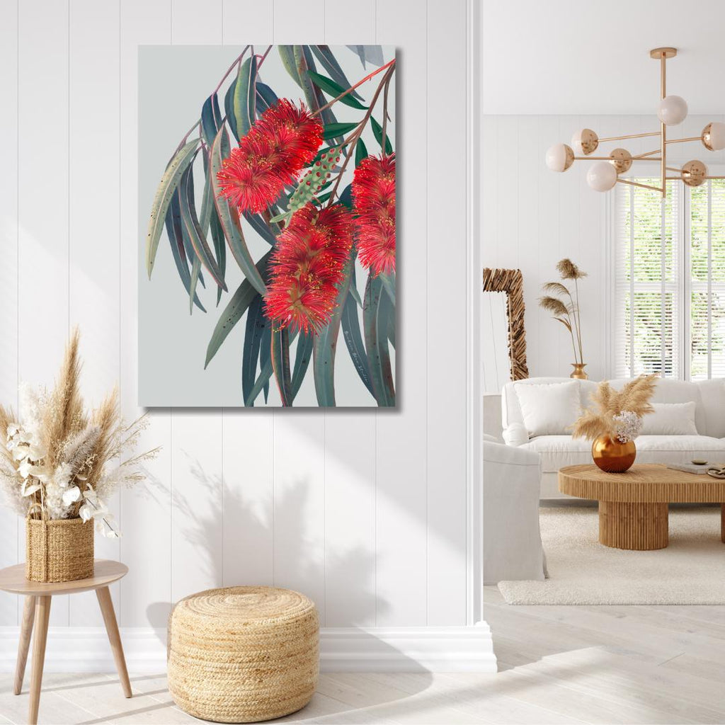 Carinya – Red Flowering Gum Australian Botanical Digital Print
