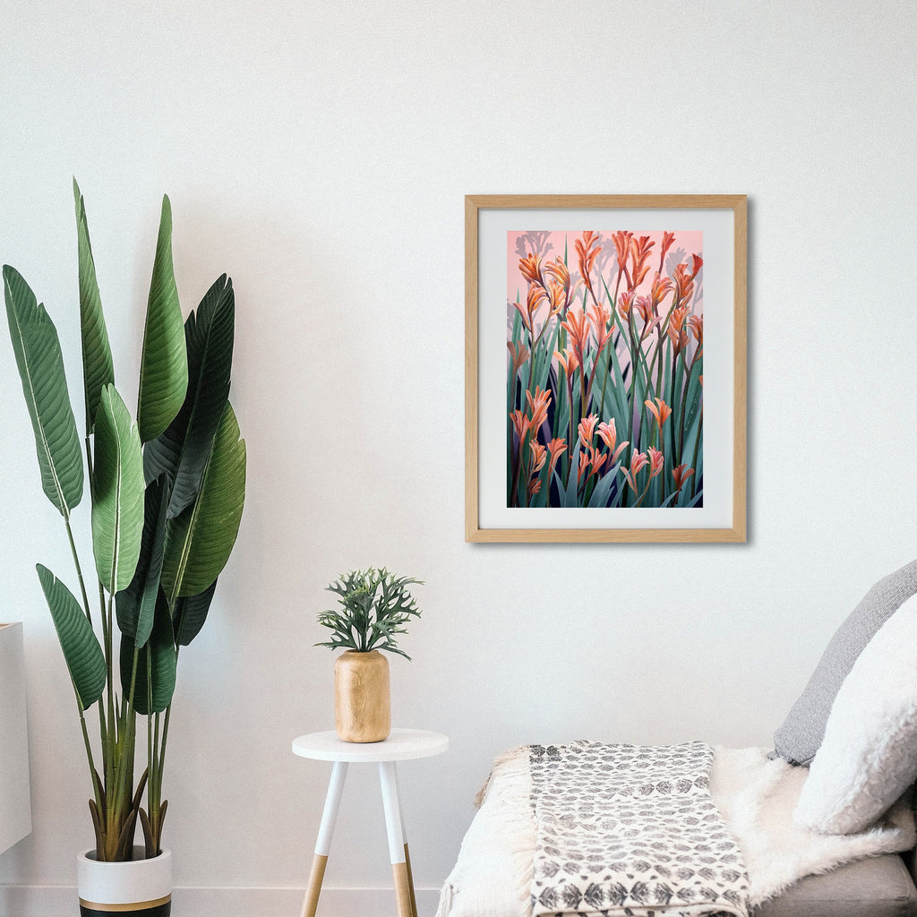 Wild of Spirit – Australian Kangaroo Paw Botanical Digital Art Print