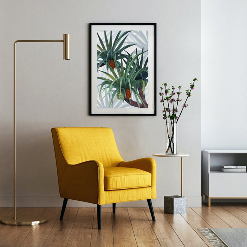 Coastal Pandanus – Australian Botanical Digital Art Print