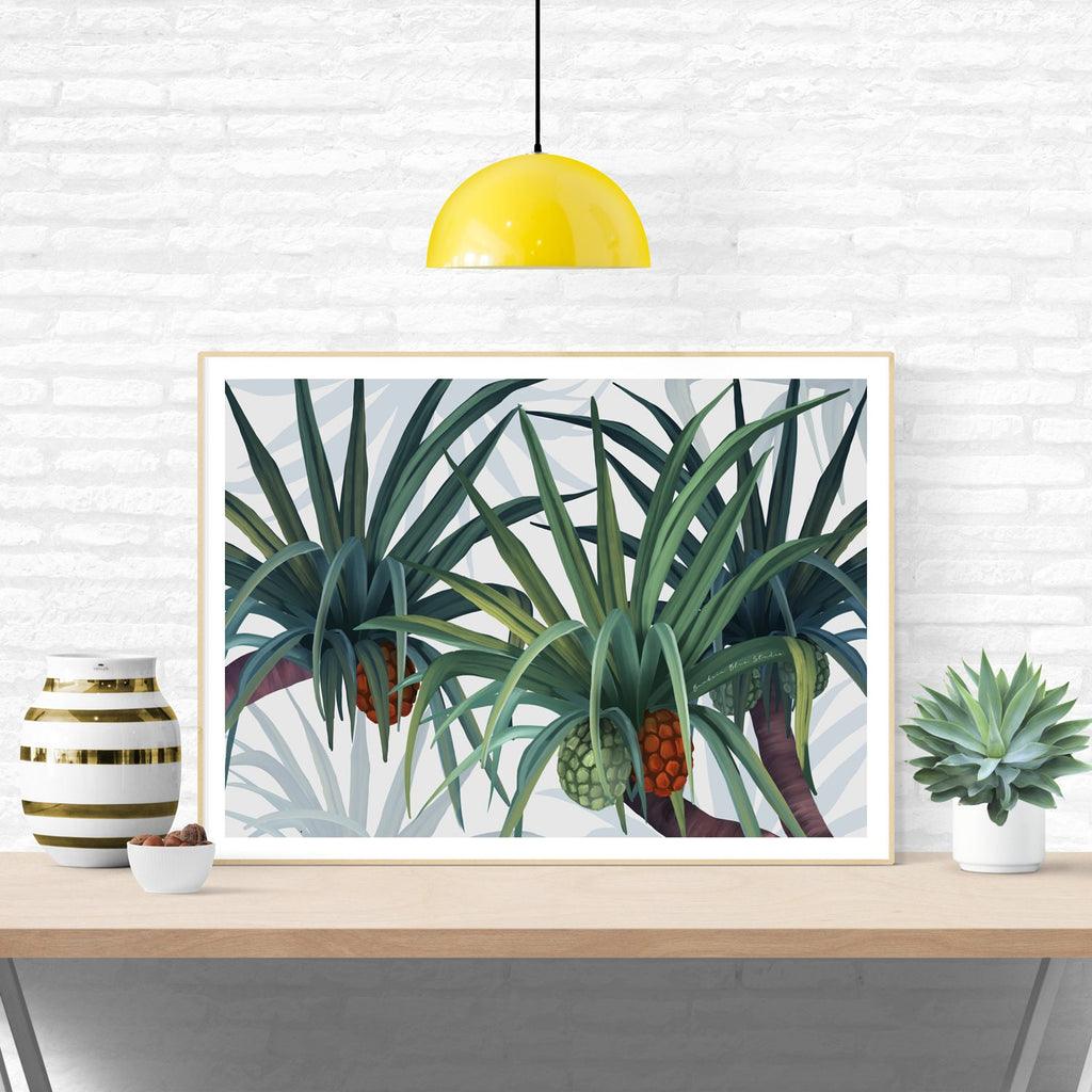 Iluka – Australian Coastal Pandanus Landscape Digital Art Print