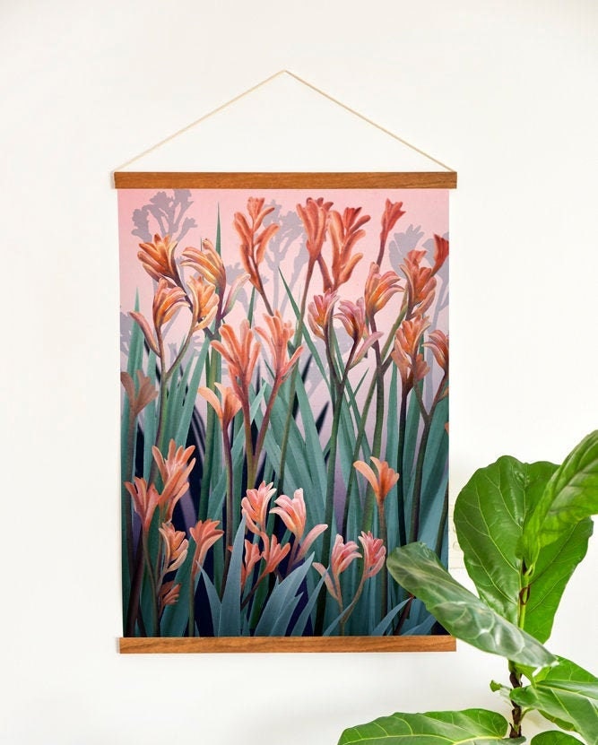 Wild of Spirit – Australian Kangaroo Paw Botanical Digital Art Print