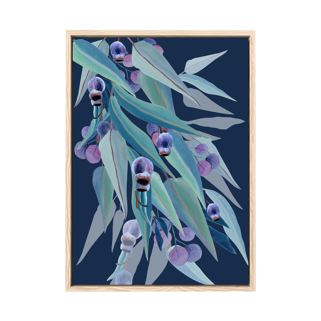 Jarrah Dreaming – Australian Eucalyptus and Gumnut Botanical Digital Art Print