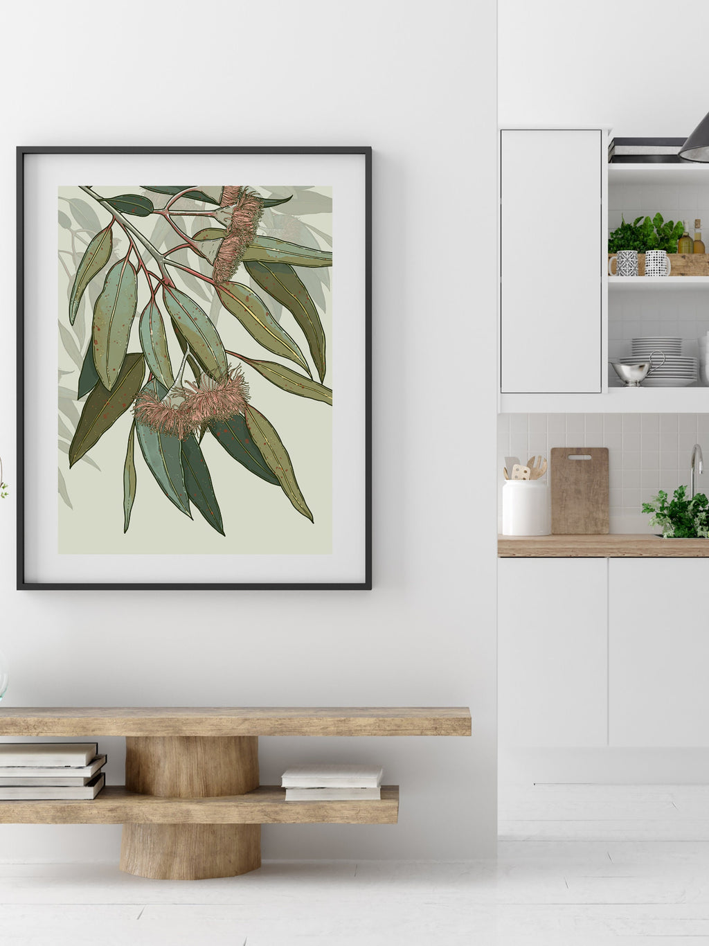 Kooyong – Australian Eucalyptus Blossom Botanical Digital Art Print