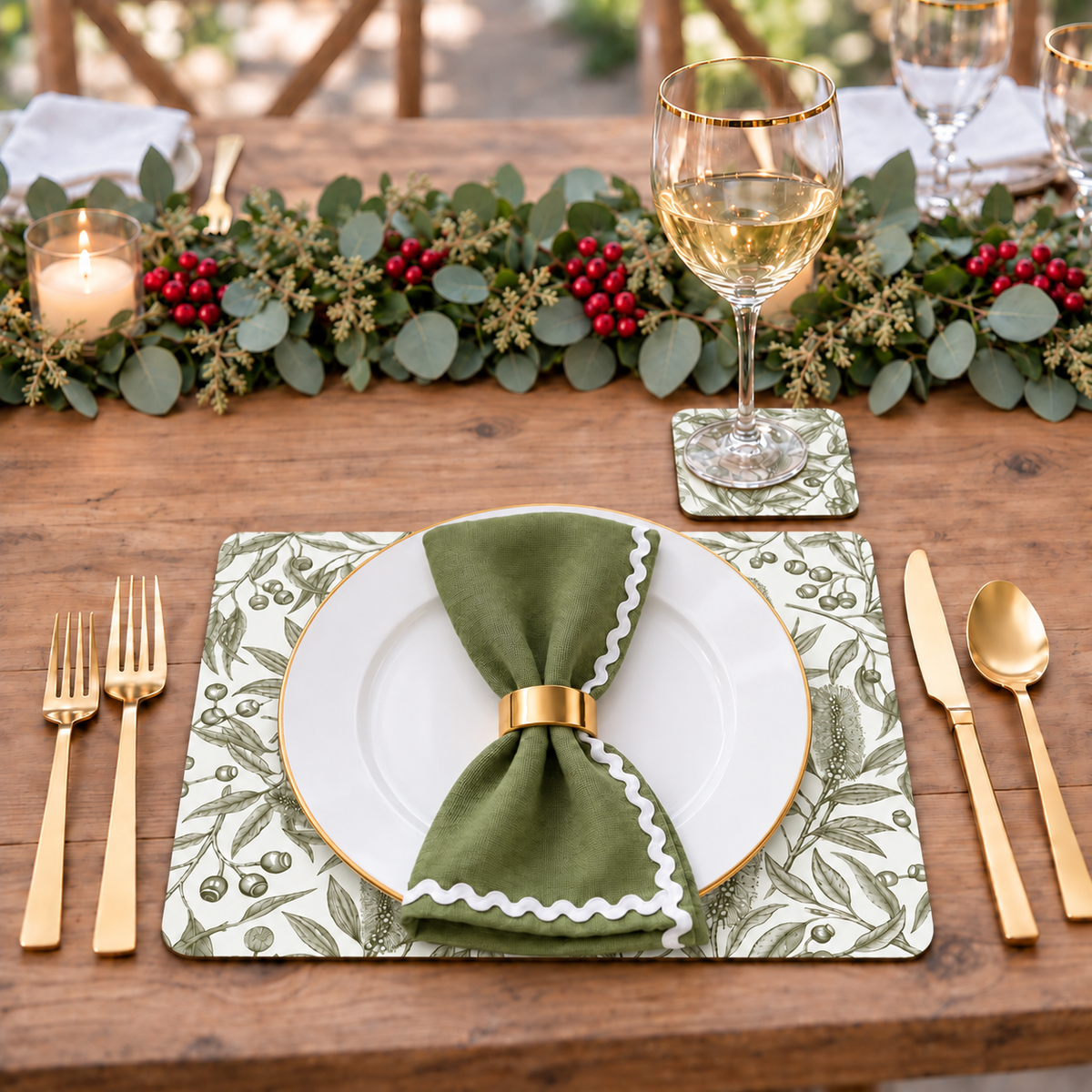 Native Garden Song Placemats – Set of 4,6 or 8