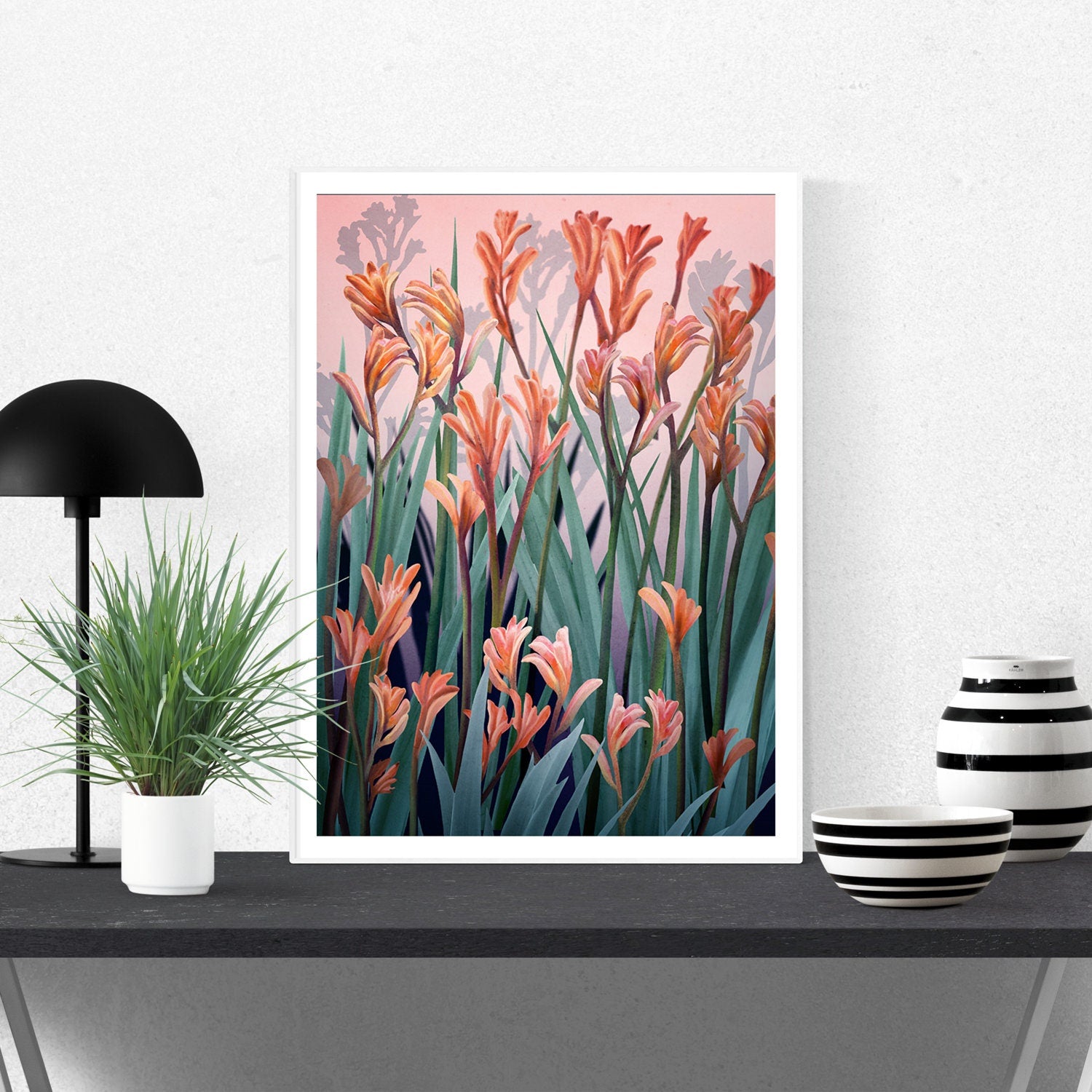 Wild of Spirit – Australian Kangaroo Paw Botanical Digital Art Print