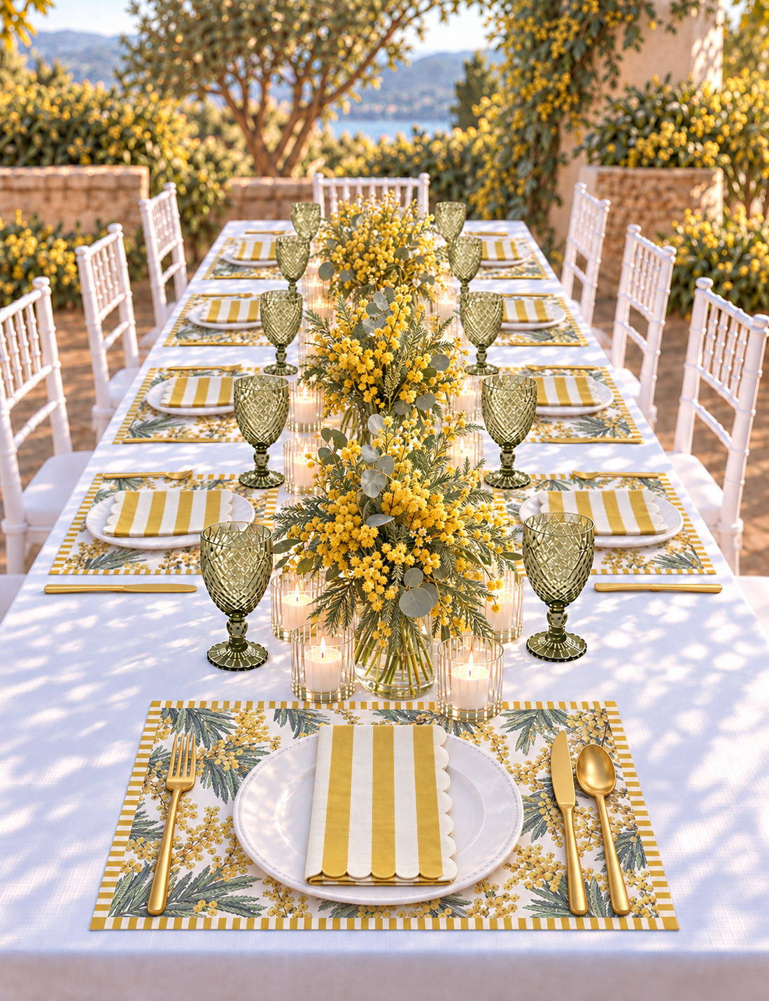 Sunshine Wattle Paper Placemats – A3 Pad of 24 Sheets