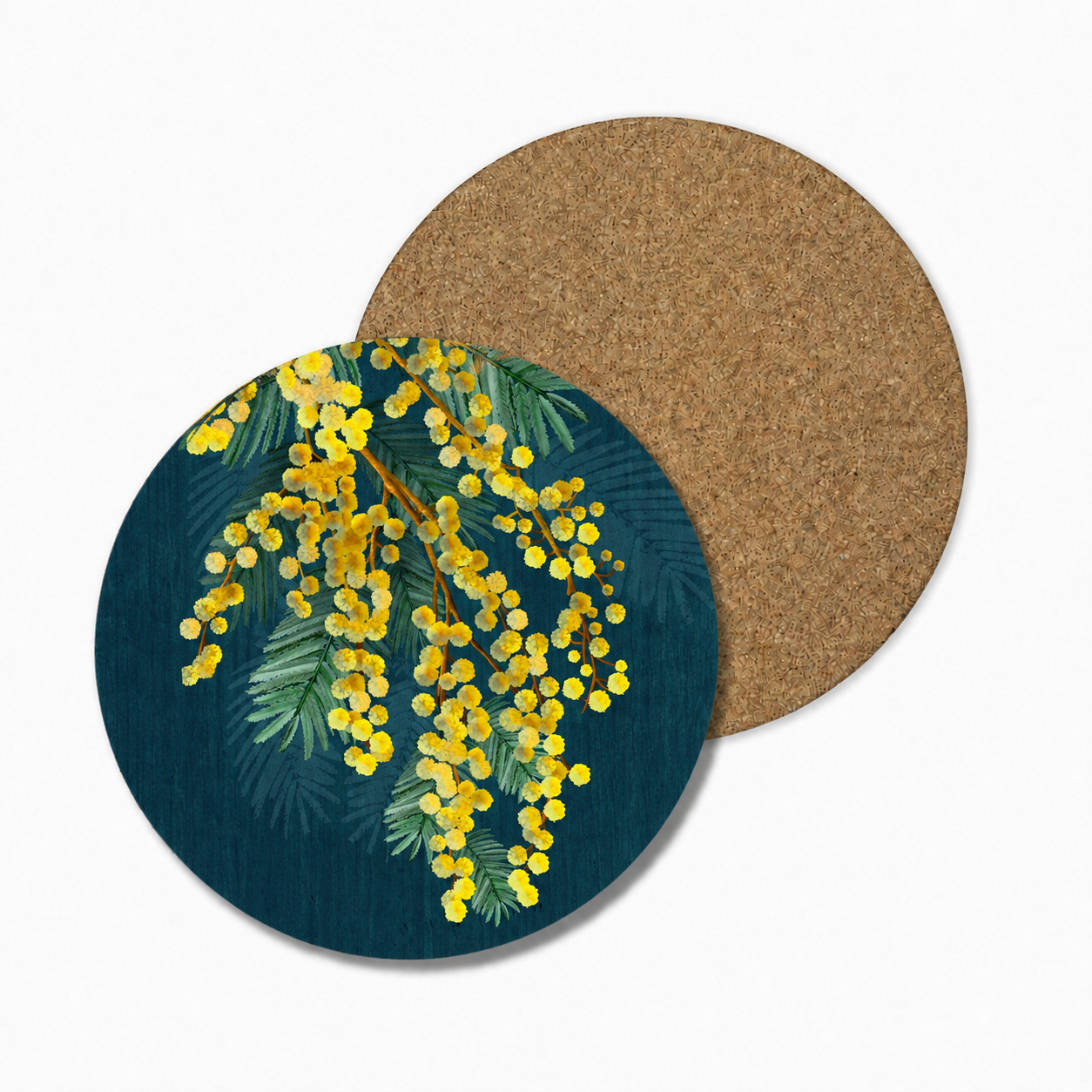 Golden Spirit Australian Floral Coaster
