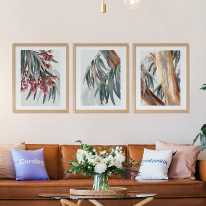 Eucalyptus Trilogy – Set of 3 Australian Botanical Digital Art Prints