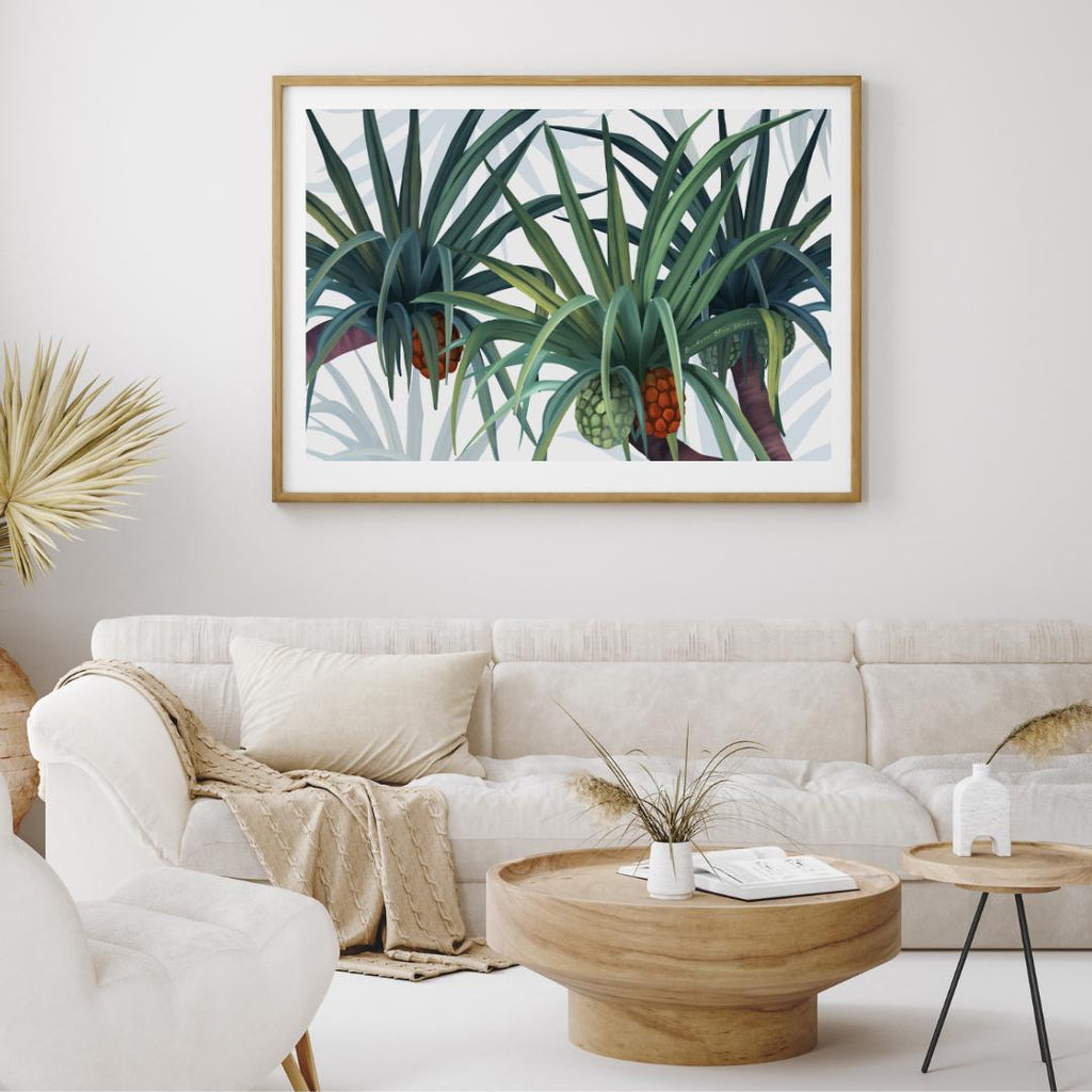 Iluka – Australian Coastal Pandanus Landscape Digital Art Print