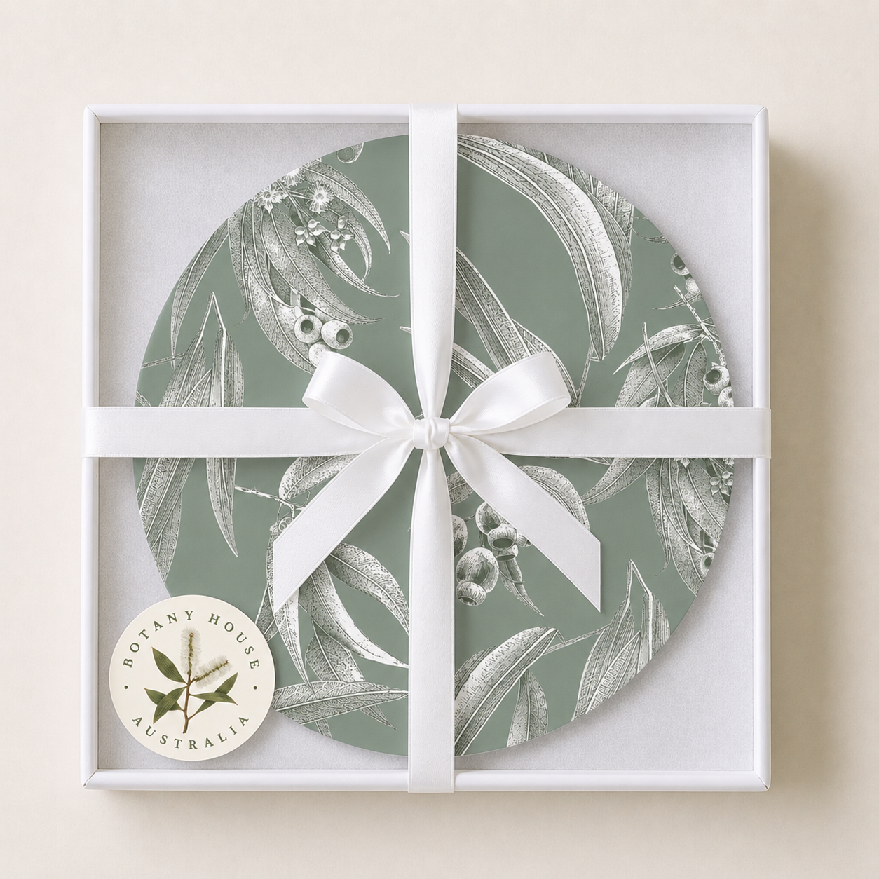 Silvergum Australian Native Round Placemats – Set of 4 or 6