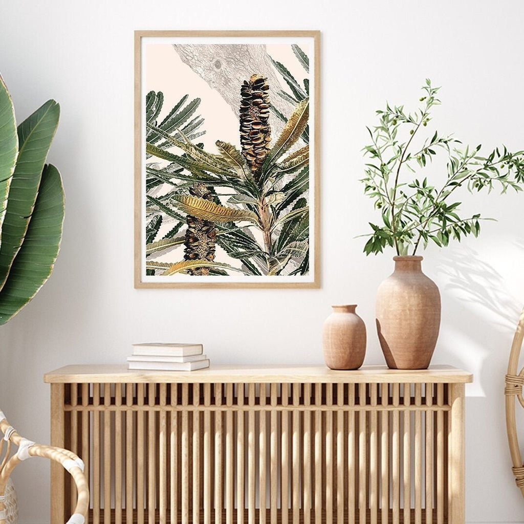 Mirambeena 3 Australian Banksia Botanical Art Print