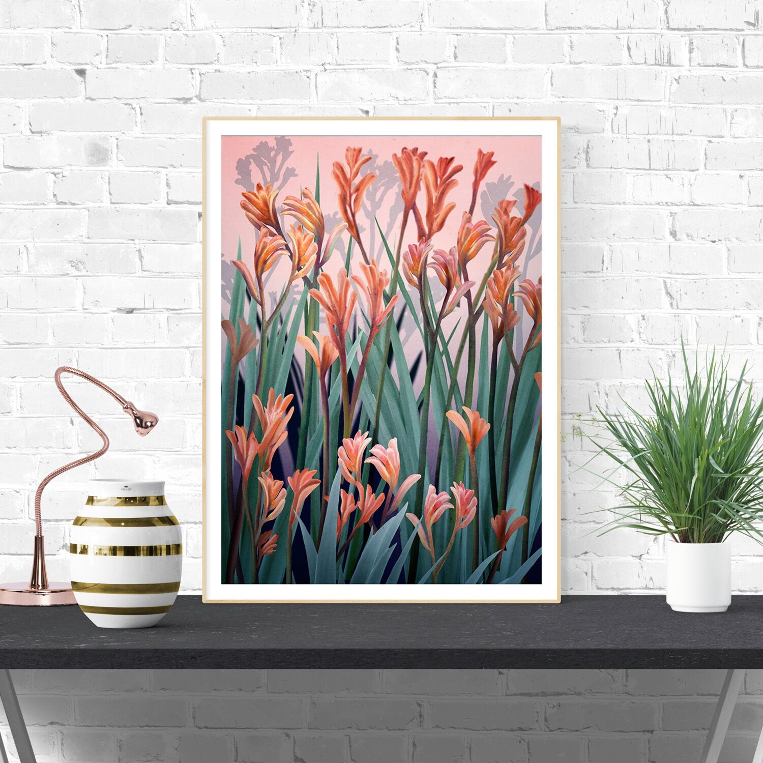 Wild of Spirit – Australian Kangaroo Paw Botanical Digital Art Print
