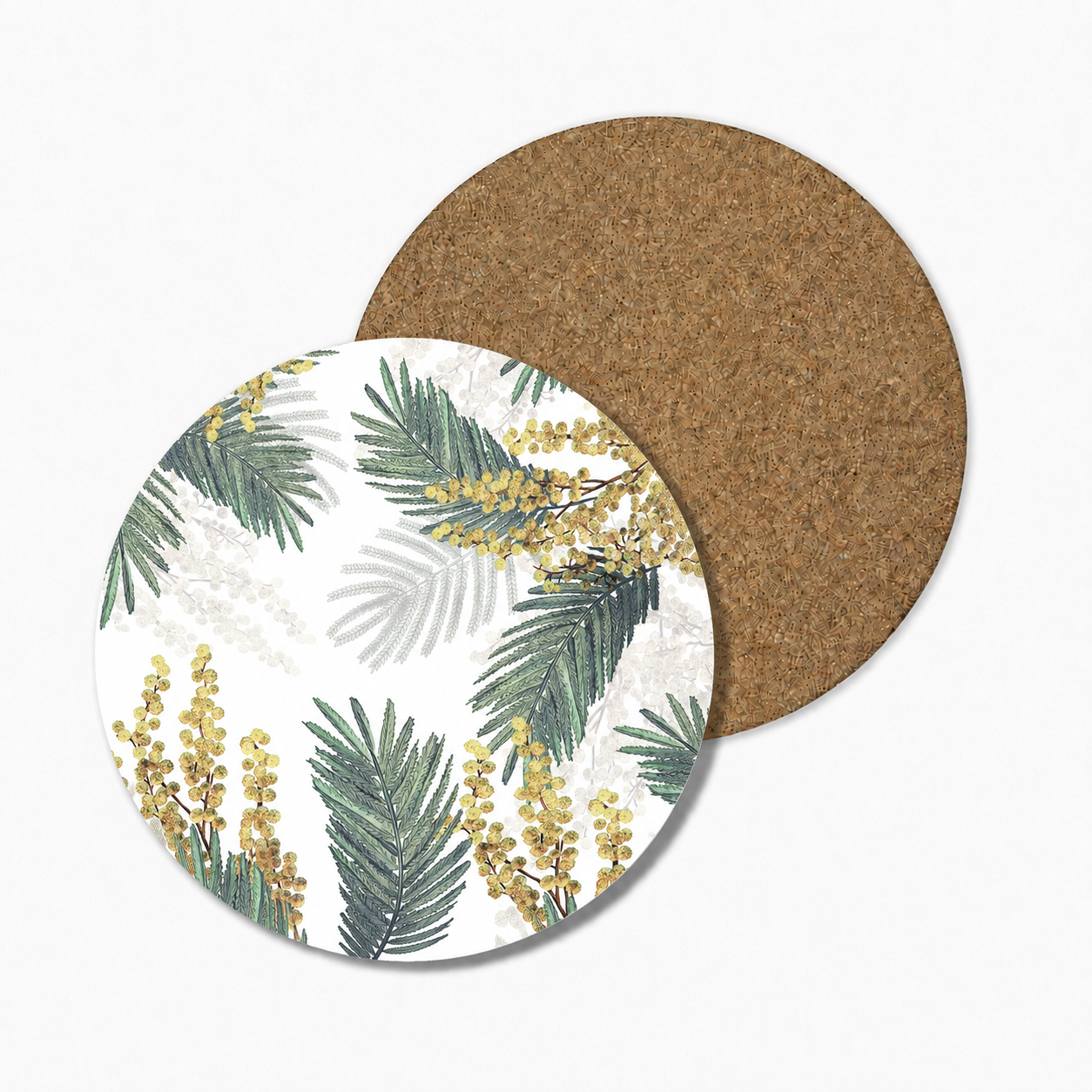 Sunshine Wattle Floral Coaster
