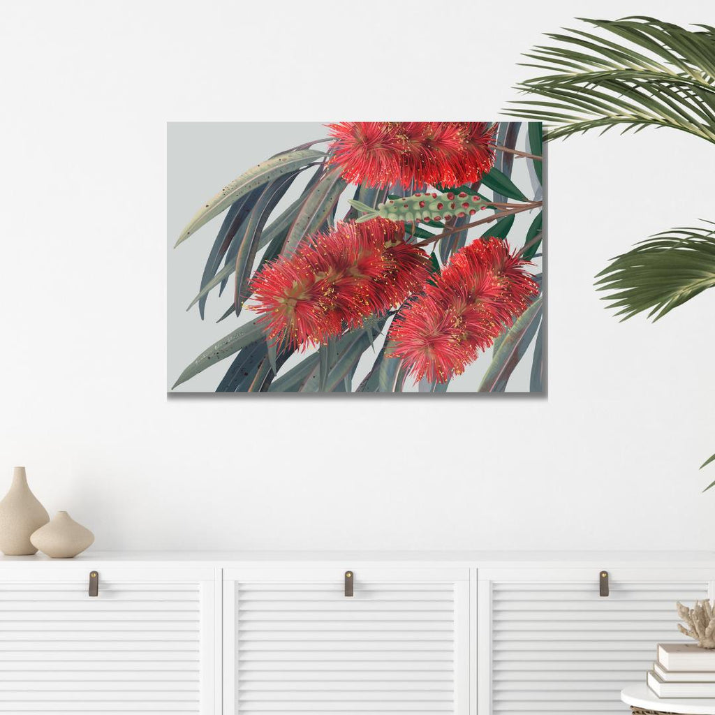 Carinya – Australian Red Flowering Gum Landscape Digital Art Print