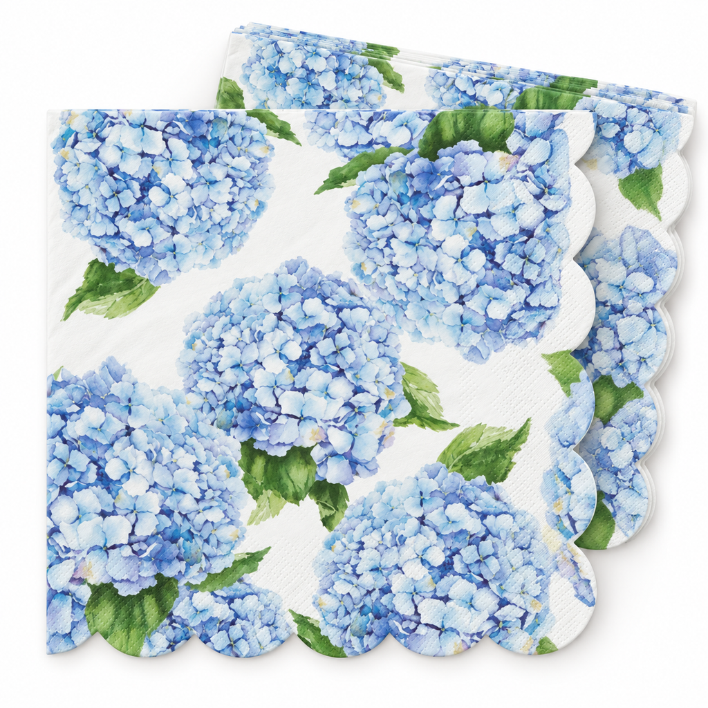 Highclere Hydrangea Paper Placemats – A3 Pad of 24 Sheets