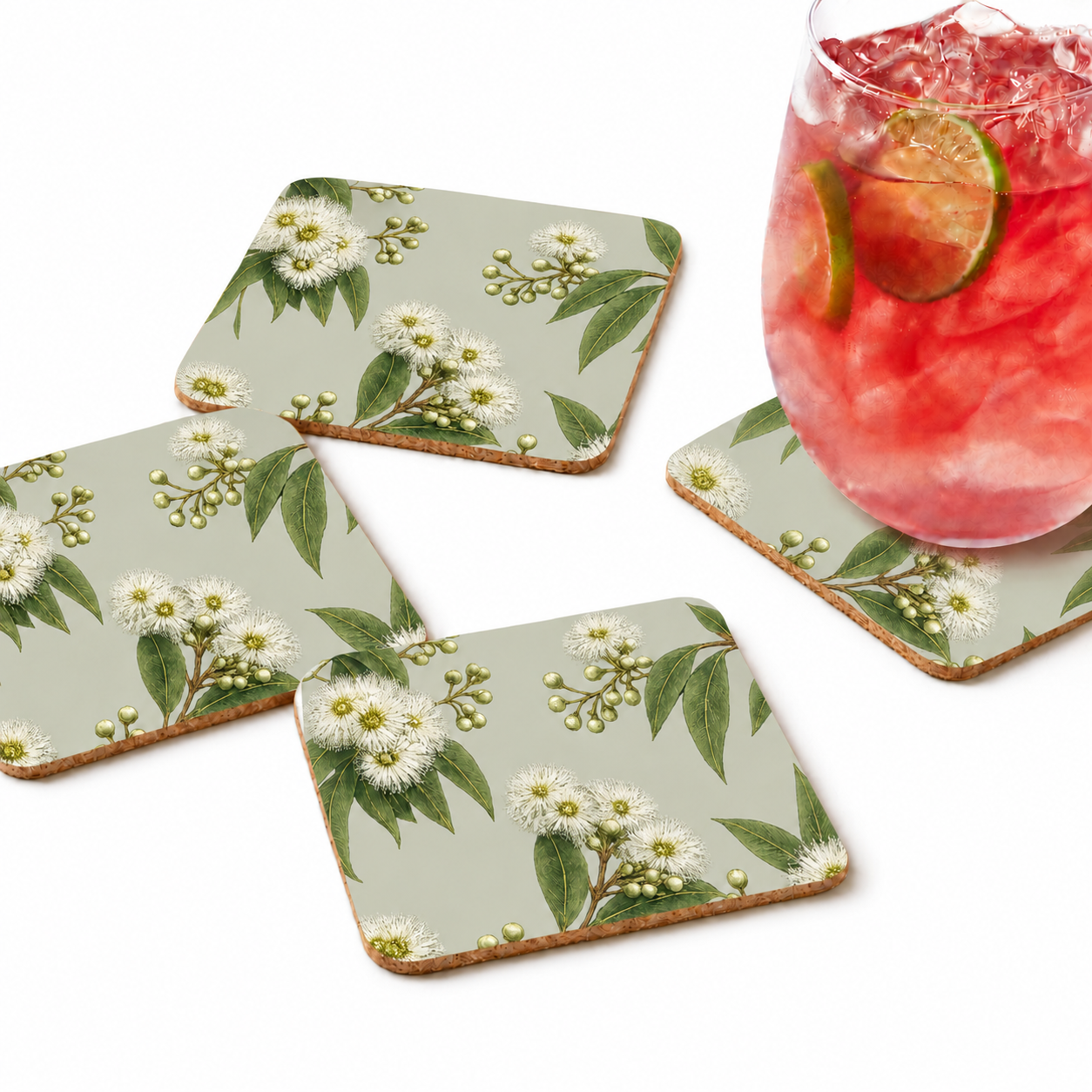 Snowgum Eucalyptus Placemats – Set of 4,6 or 8