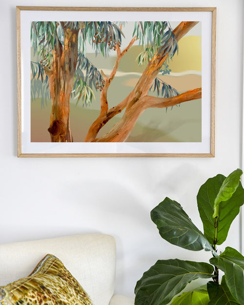 Among the Eucalypts – Australian Landscape Digital Art Print