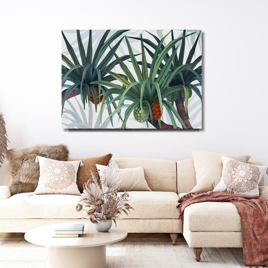 Iluka – Australian Coastal Pandanus Landscape Digital Art Print