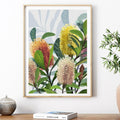 Saltbush – Australian Banksia Botanical Digital Art Print