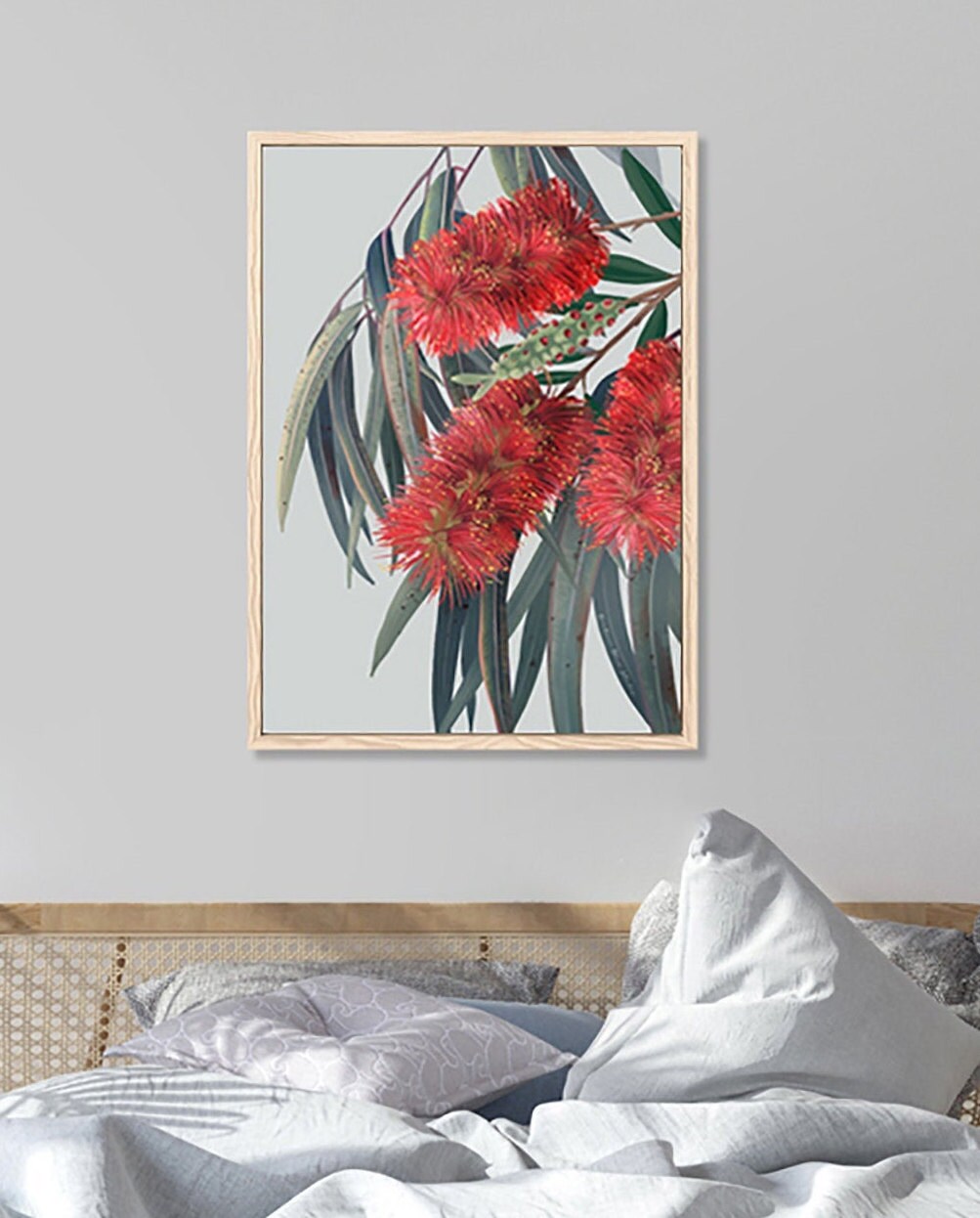 Carinya – Red Flowering Gum Australian Botanical Digital Print