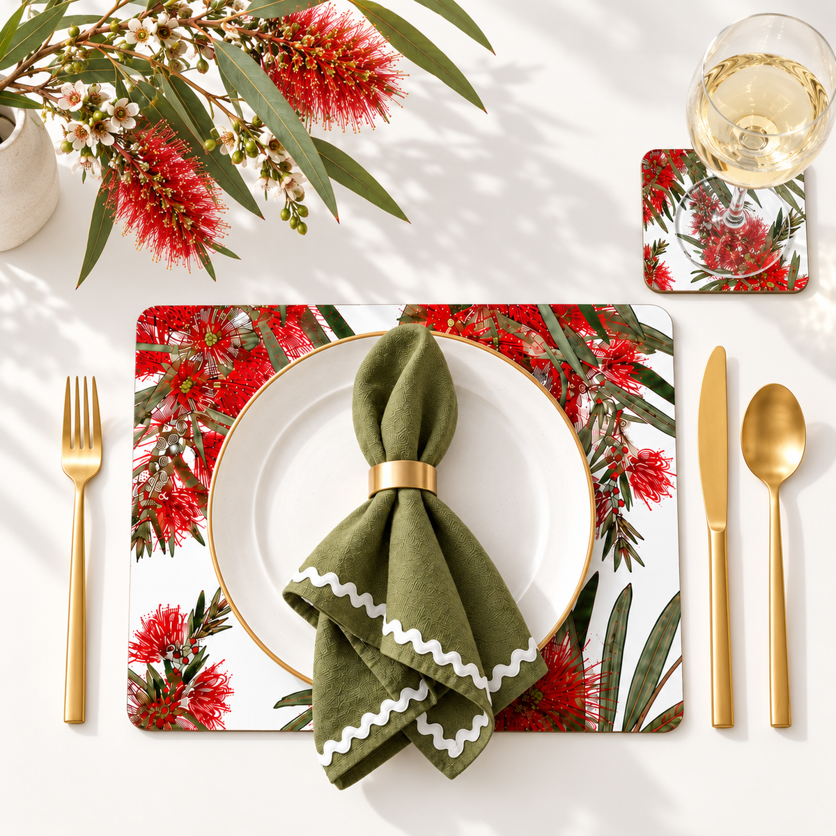Bush Christmas Placemats – Set of 4, 6 or 8