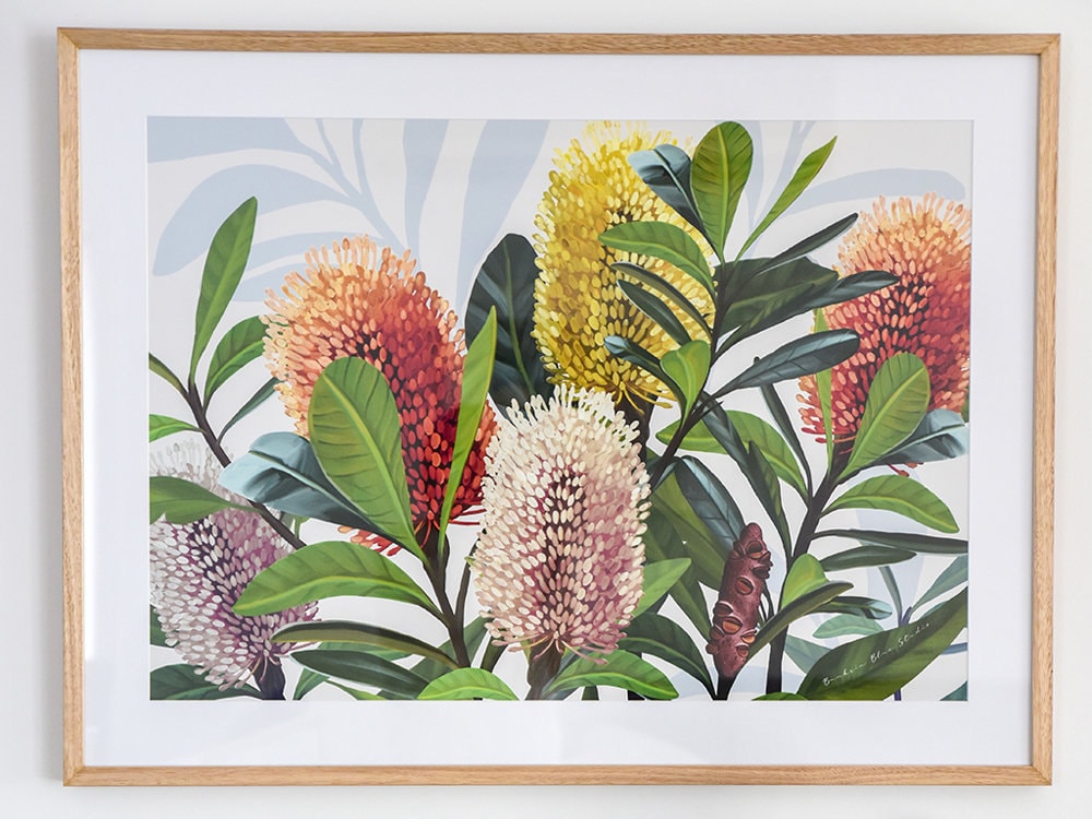 Saltbush – Australian Banksia Landscape Digital Art Print