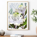 Beacon of the bush - Australian Waratah Botanical Art Print