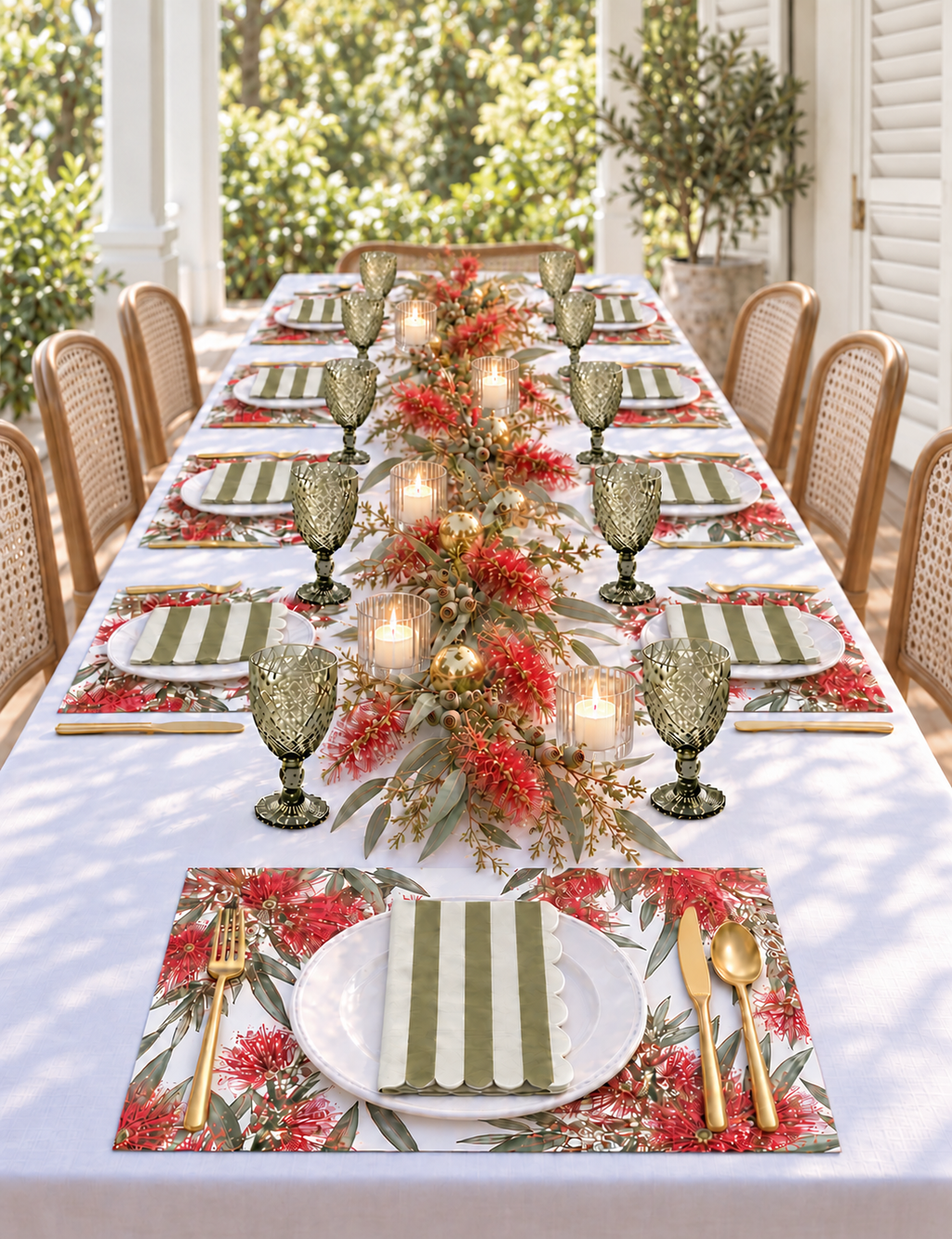 Australian Bottlebrush Paper Placemats – A3 Pad of 24 Sheets