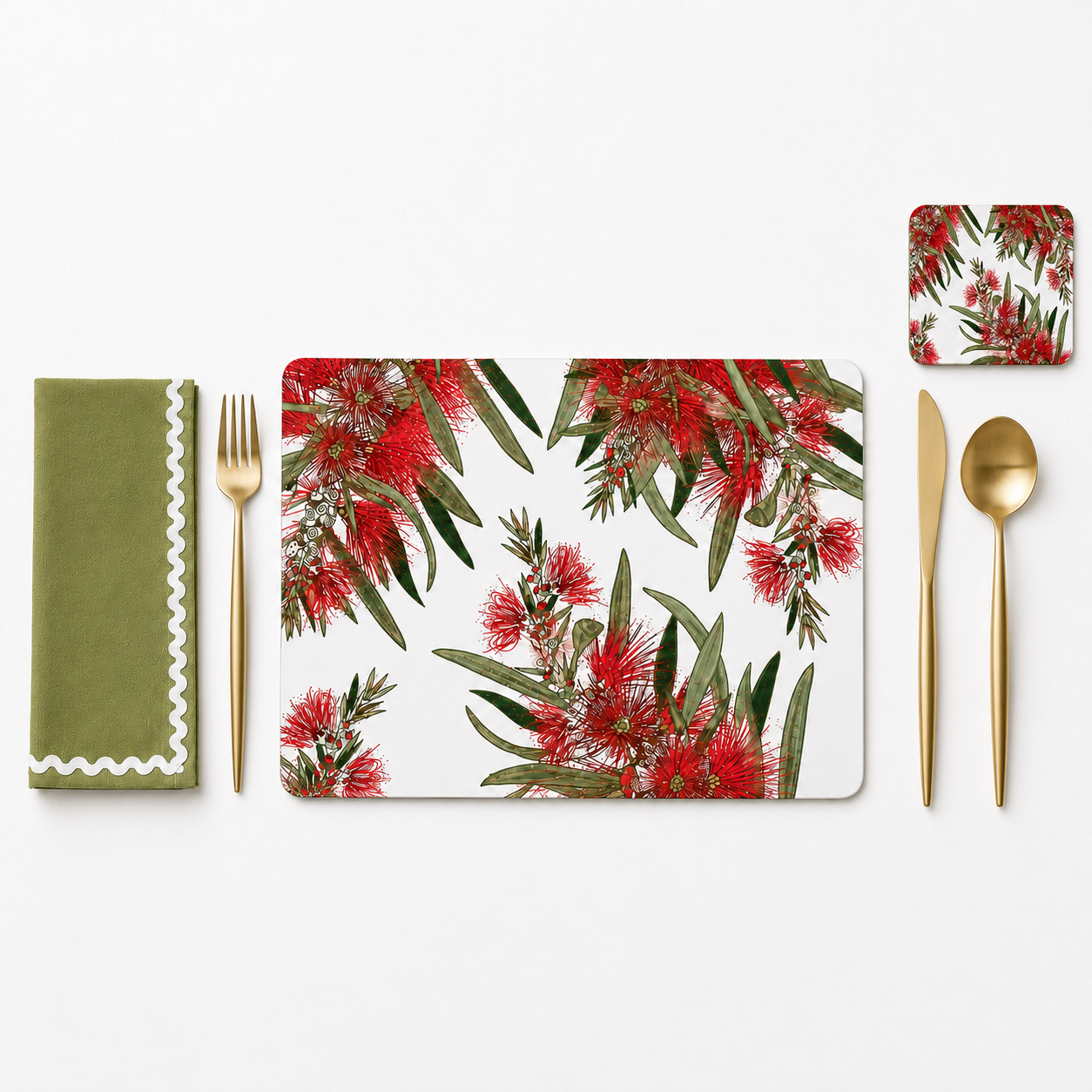 Bush Christmas Placemats – Set of 4, 6 or 8