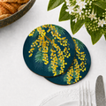 Golden Spirit Australian Floral Coaster