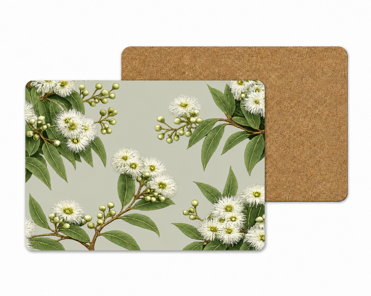 Snowgum Eucalyptus Placemats – Set of 4,6 or 8