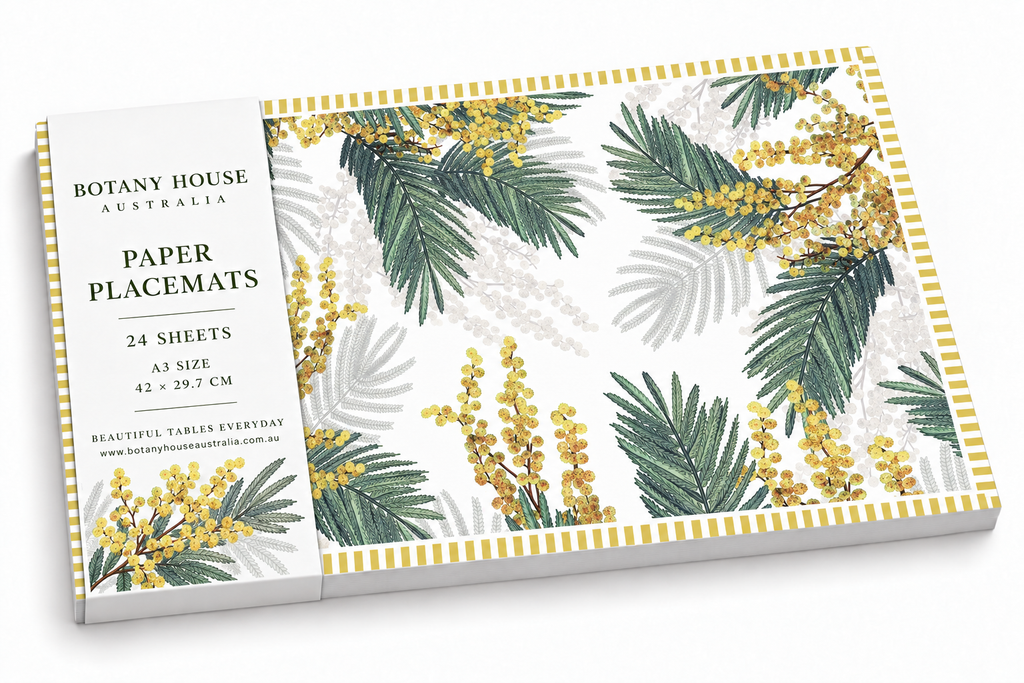 Sunshine Wattle Paper Placemats – A3 Pad of 24 Sheets