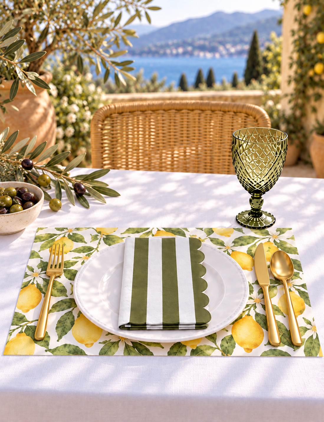 Roma Lemoncello Paper Placemats – A3 Pad of 24 Sheets