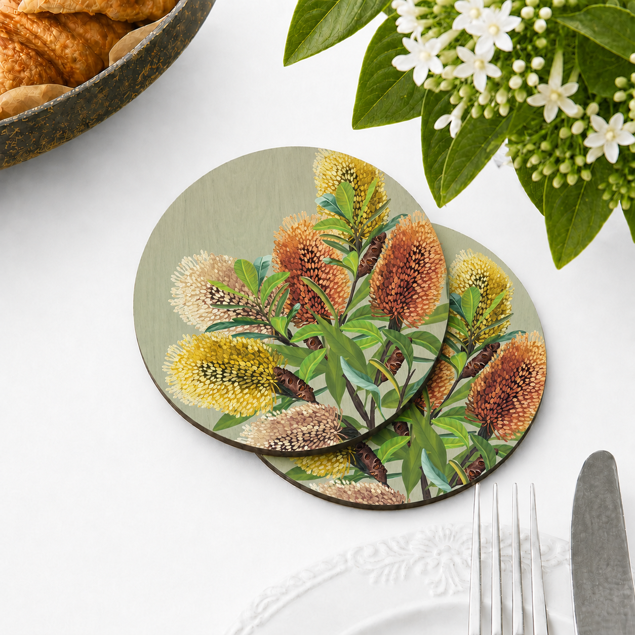 Saltbush Australian Banksia Coaster