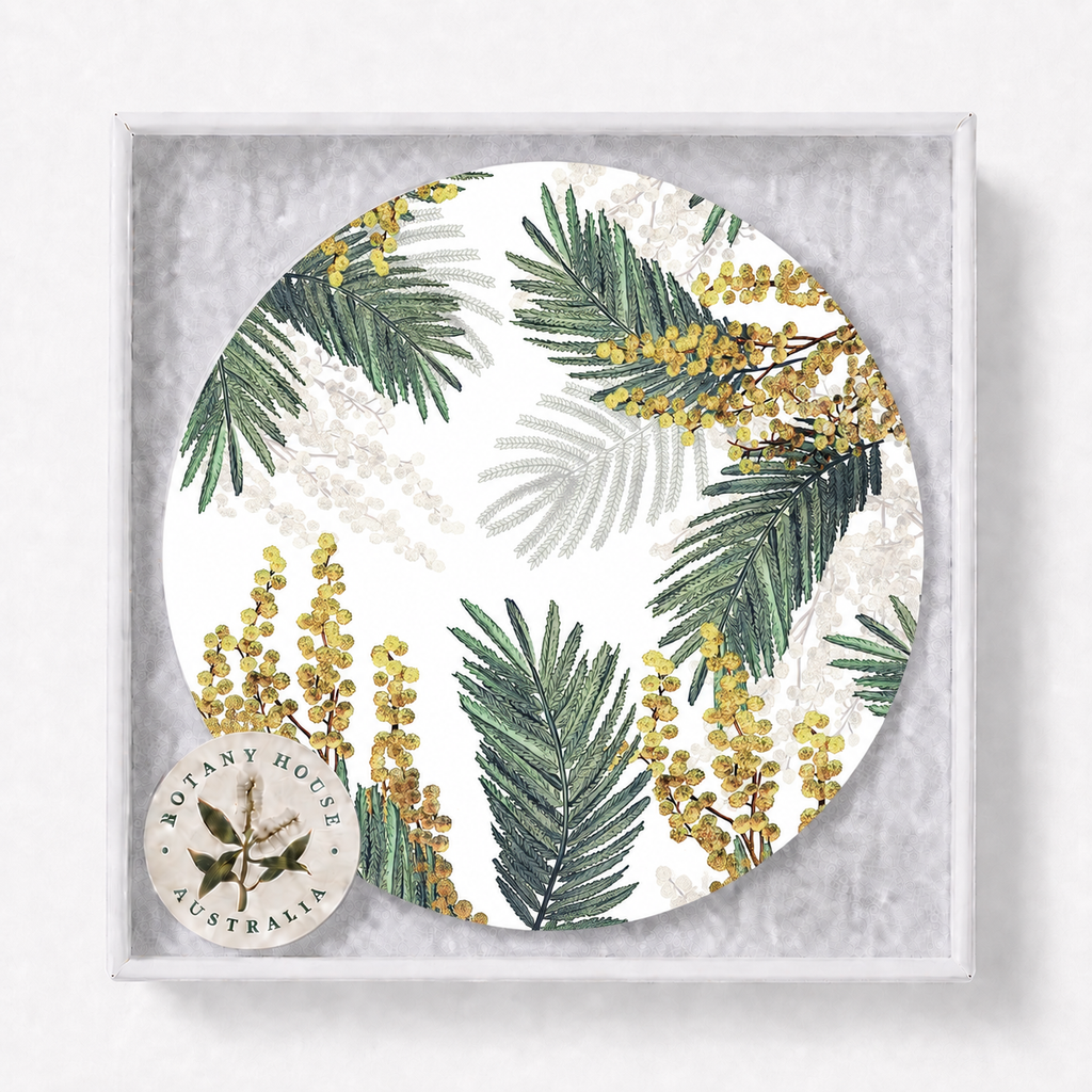 Sunshine Wattle Floral Coaster