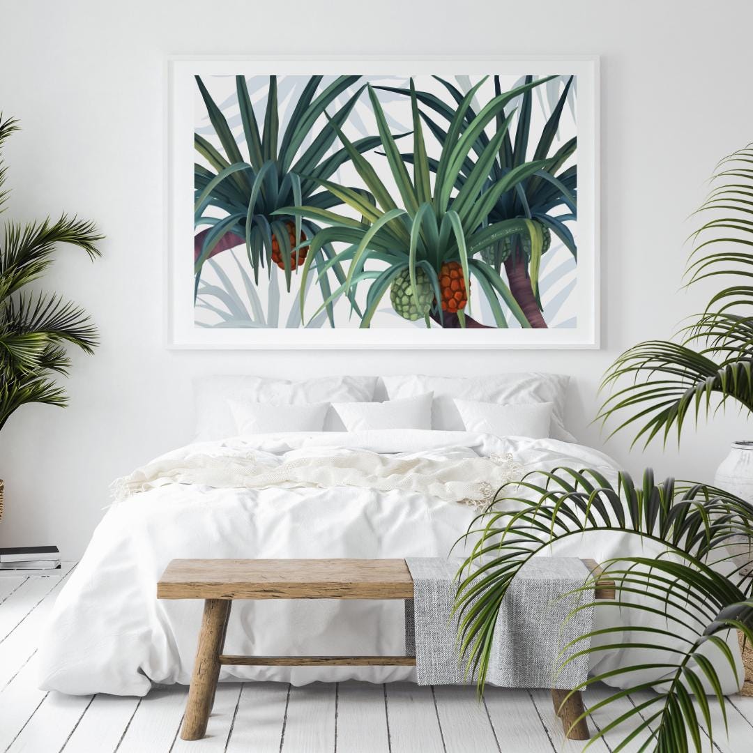 Iluka – Australian Coastal Pandanus Landscape Digital Art Print