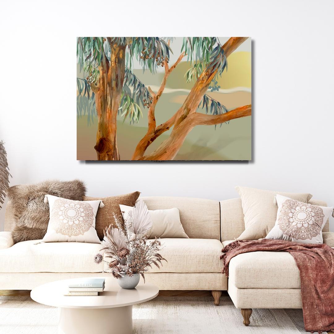 Among the Eucalypts – Australian Landscape Digital Art Print