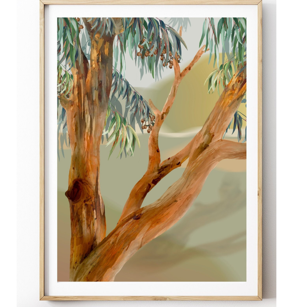 Tanderra – Australian Eucalyptus Landscape Digital Art Print