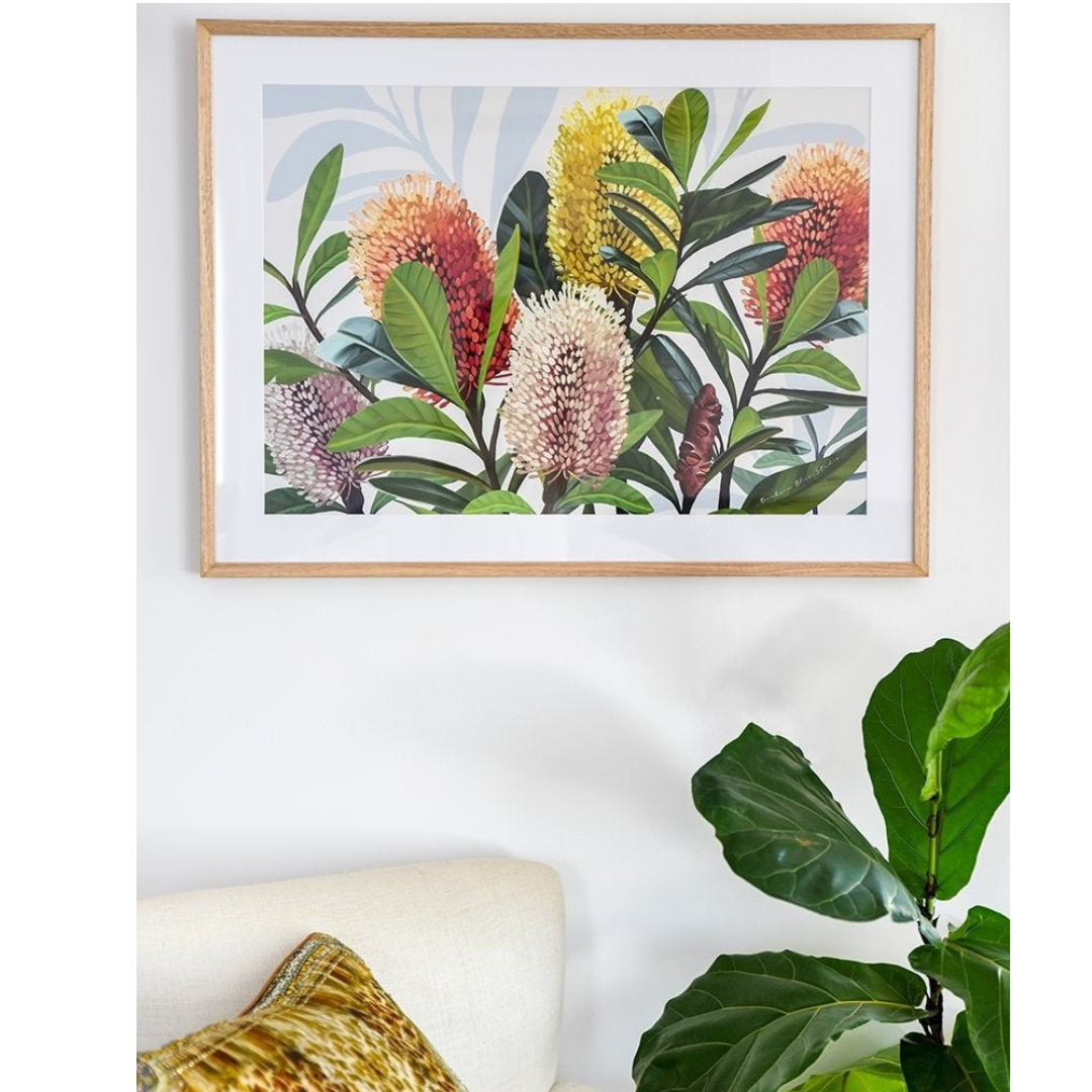 Saltbush – Australian Banksia Landscape Digital Art Print