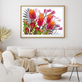 Vibrant Grevillea Australian Botanical Wall Art – Digital Download