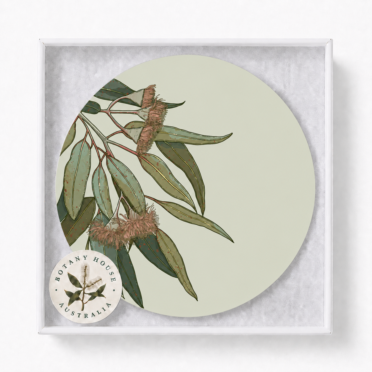 Blush Gum Australian Floral Coaster