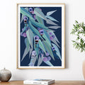 Jarrah Dreaming – Australian Eucalyptus and Gumnut Botanical Digital Art Print
