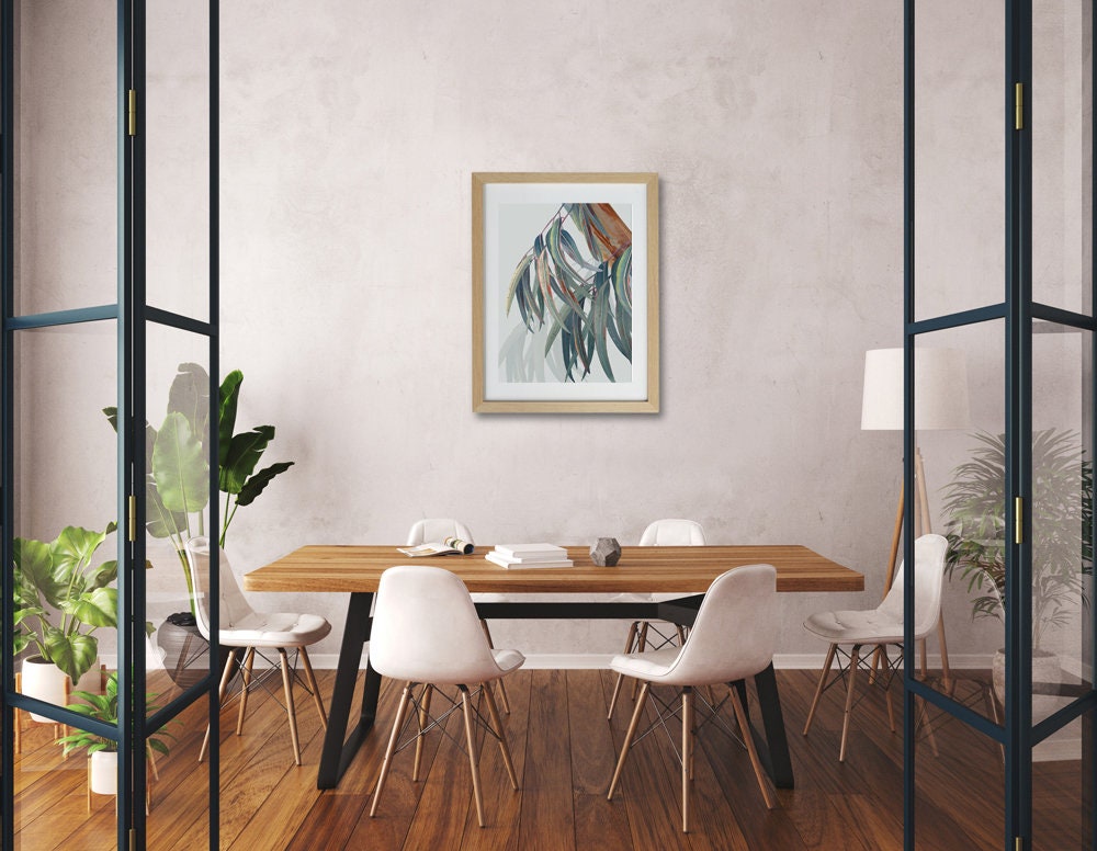 Whispering Eucalyptus – Australian Botanical Portrait Digital Art Print