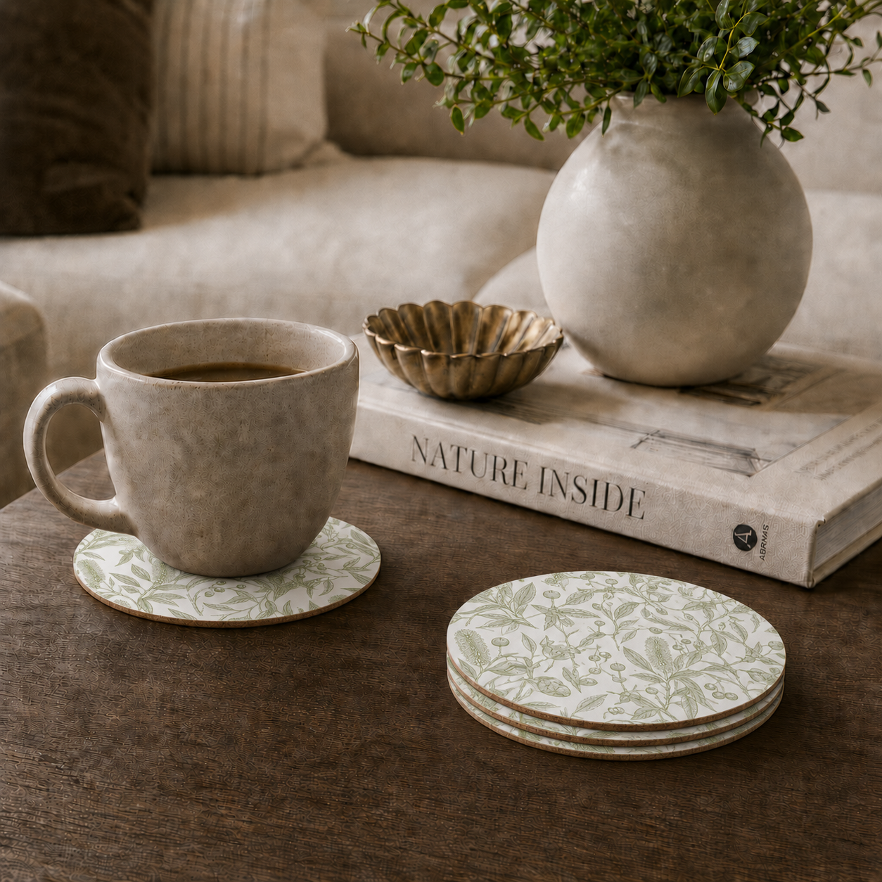 Eucalyptus Song Australian Botanical Coaster