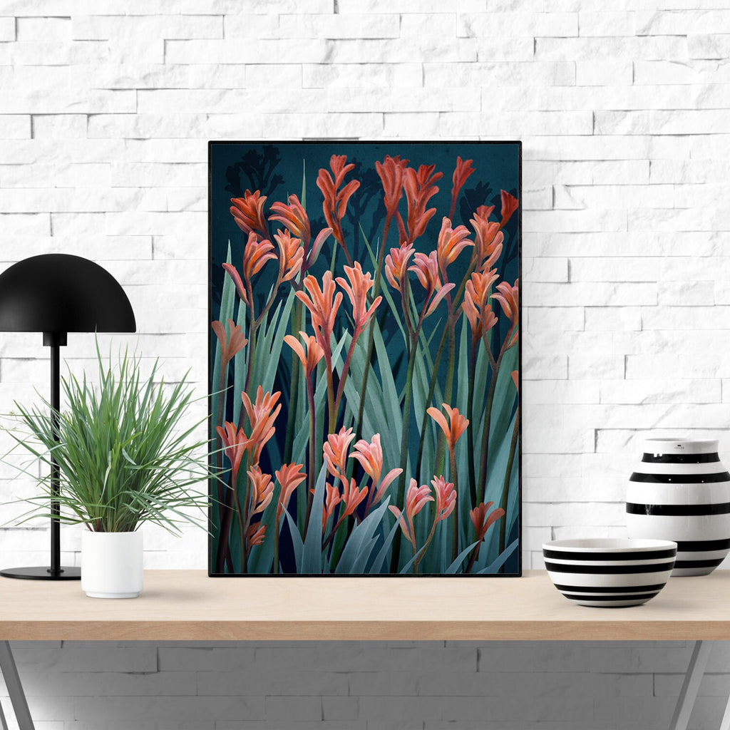 Wild Spirit Kangaroo Paw Botanical Digital Art