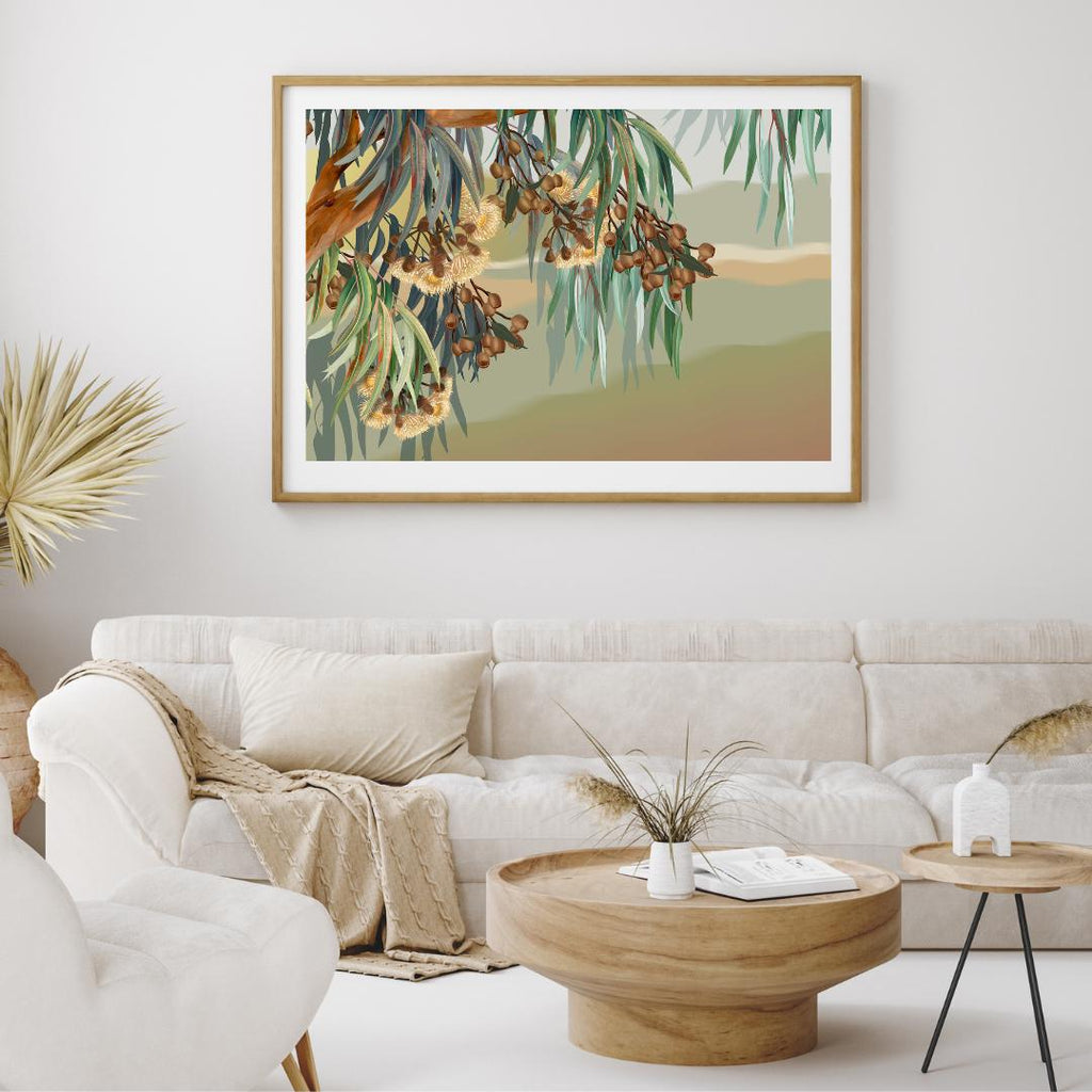 Yallaroo – Australian Eucalyptus Blossom Landscape Digital Art Print
