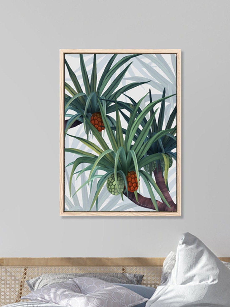 Coastal Pandanus – Australian Botanical Digital Art Print