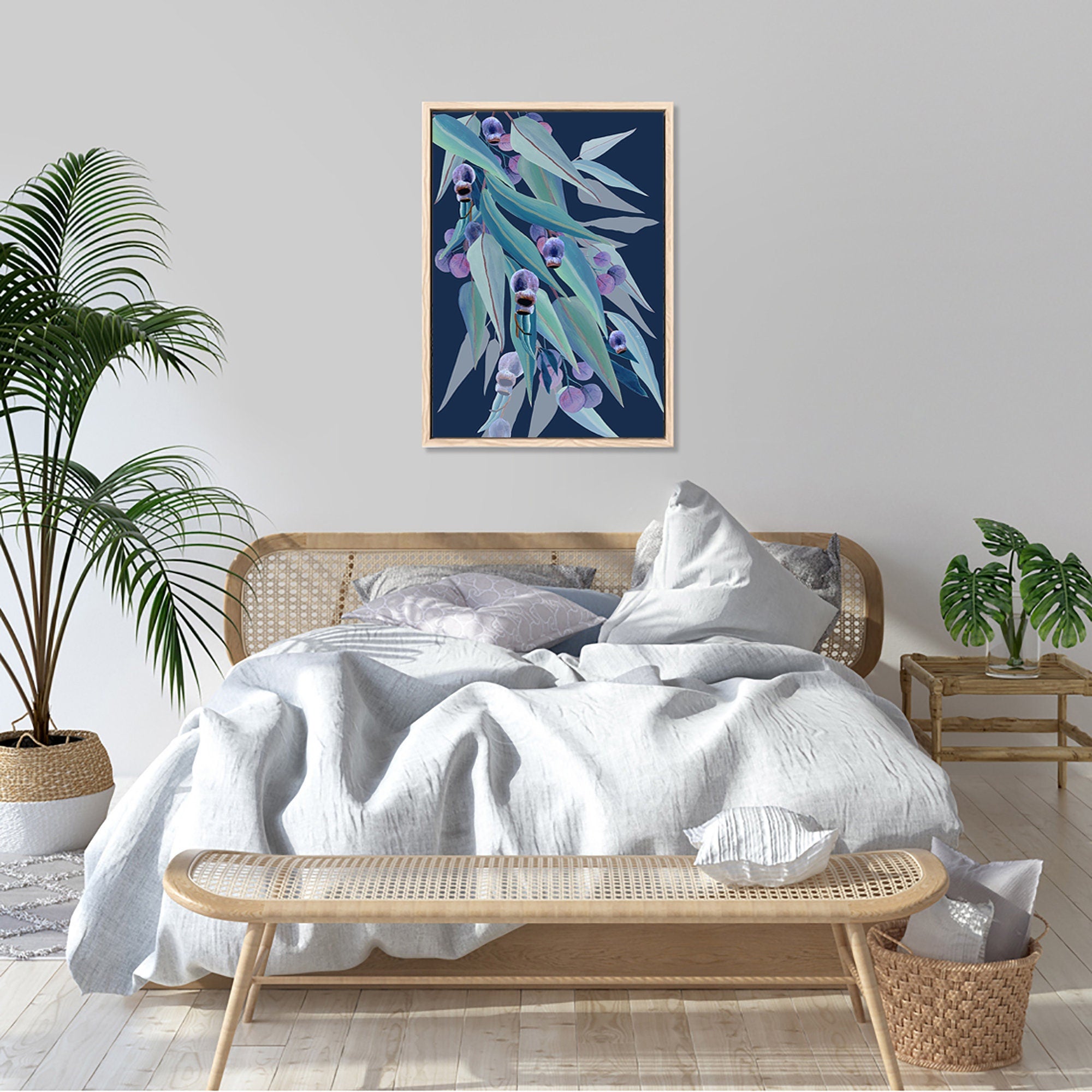 Jarrah Dreaming – Australian Eucalyptus and Gumnut Botanical Digital Art Print
