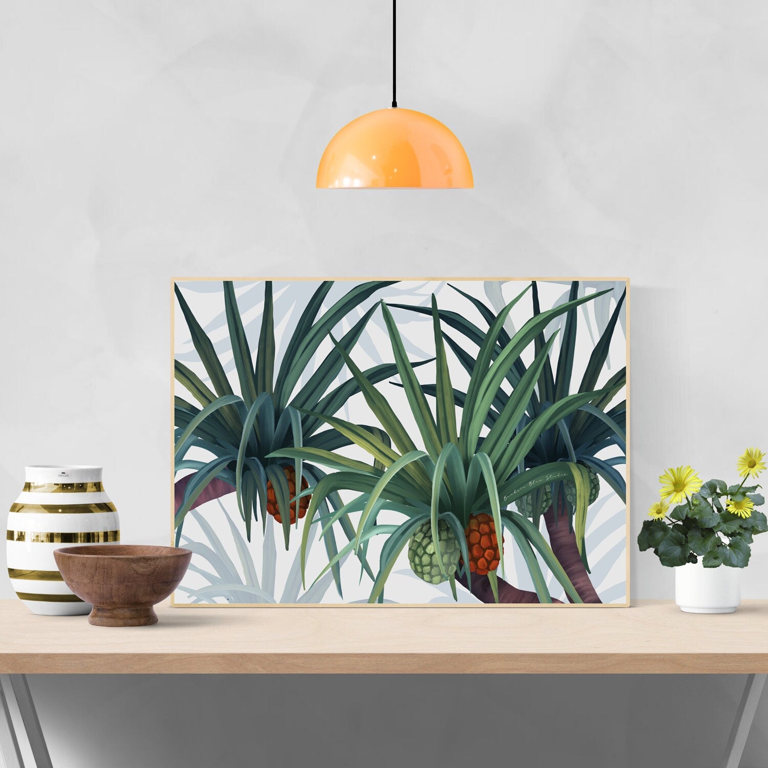 Iluka – Australian Coastal Pandanus Landscape Digital Art Print