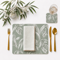 Whispering Eucalyptus Australian Native Round Placemats – Set of 4,6,8